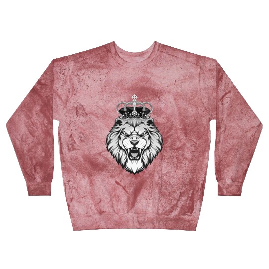 Lion With Crown Tattoo Blast Sweatshirts
