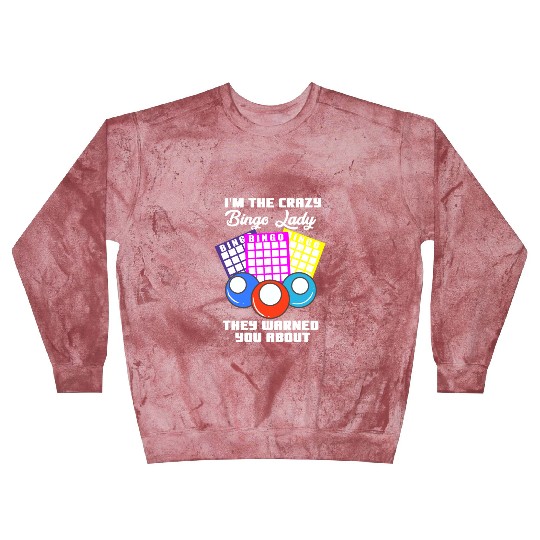 Crazy Bingo Lady Blast Sweatshirts