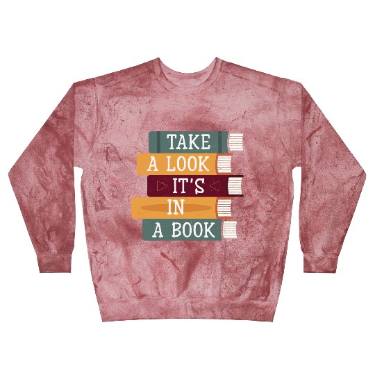 Take A Look It's A Book Retro Rainbow Reading Blast Sweatshirts