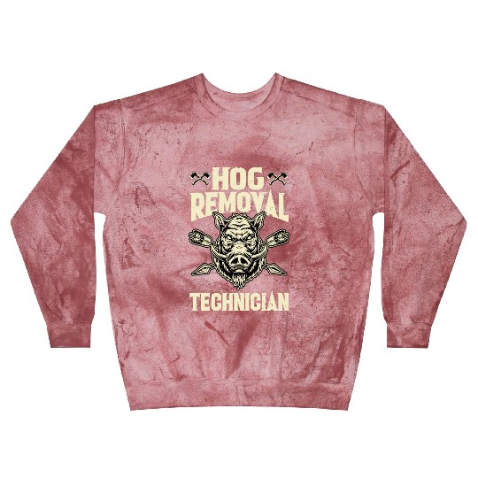 Hog Removal Technician Boar Hunting Blast Sweatshirts