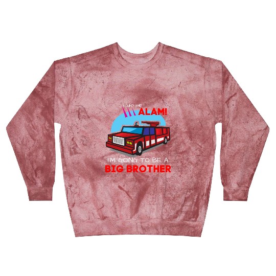 Kids Im going to be a big brother Blast Sweatshirts Firetruck