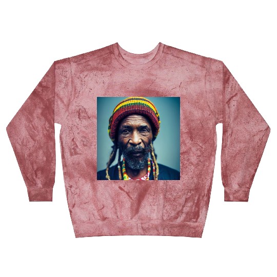 Rastafari Realistic photograph painting Blast Sweatshirts