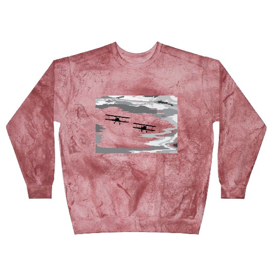 Bi-Plane Chasing the Storm Blast Sweatshirts
