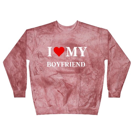 I Love My Boyfriend Black Blast Sweatshirts