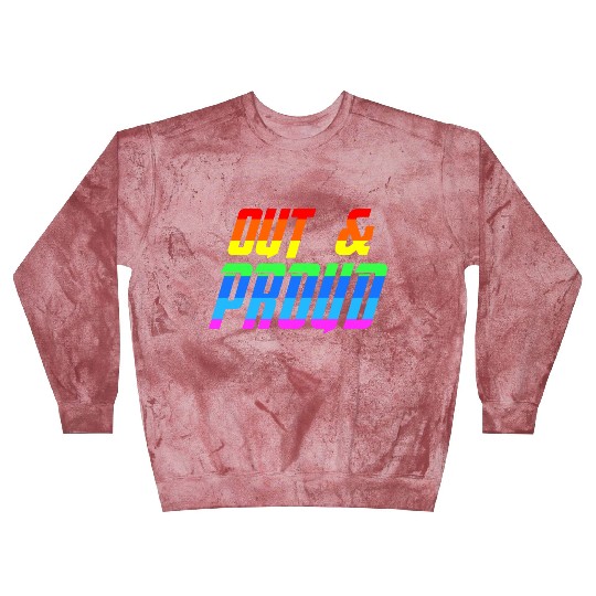 Out and Proud / LGBTQ, Gay Lesbian Gay Pride Blast Sweatshirts