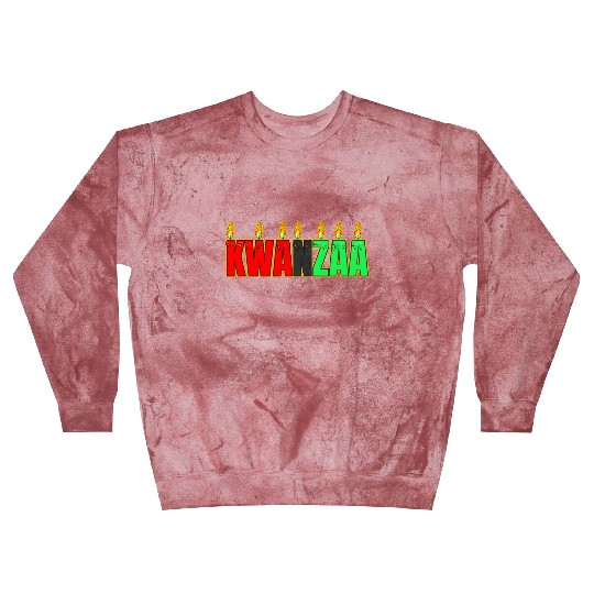 Afro American Candle Kinara Kwanzaa Blast Sweatshirts