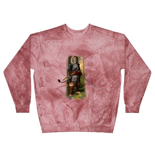 Exclusive Hand Drawn Samurai Lion Blast Sweatshirts