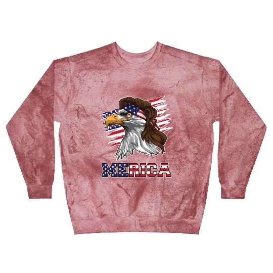 American Bald Eagle Mullet Merica Bird Of Prey Blast Sweatshirts