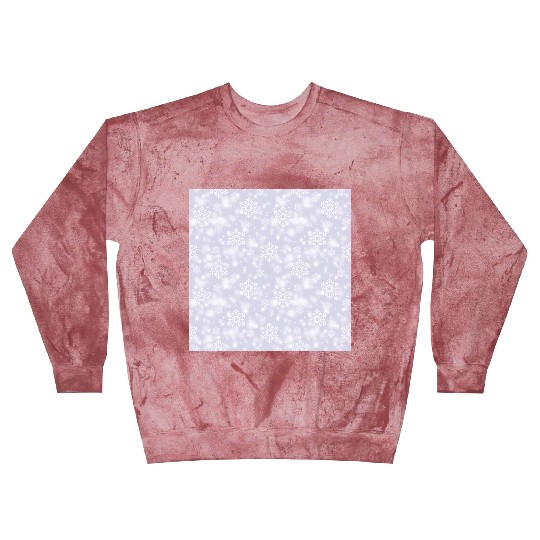 Lavender Snowflakes Pattern Blast Sweatshirts