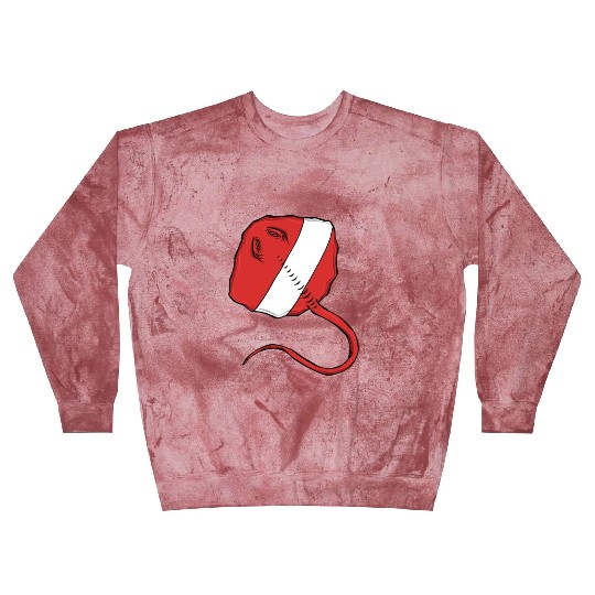 Scuba Diver Red White Flag Ray Scuba Diving Blast Sweatshirts