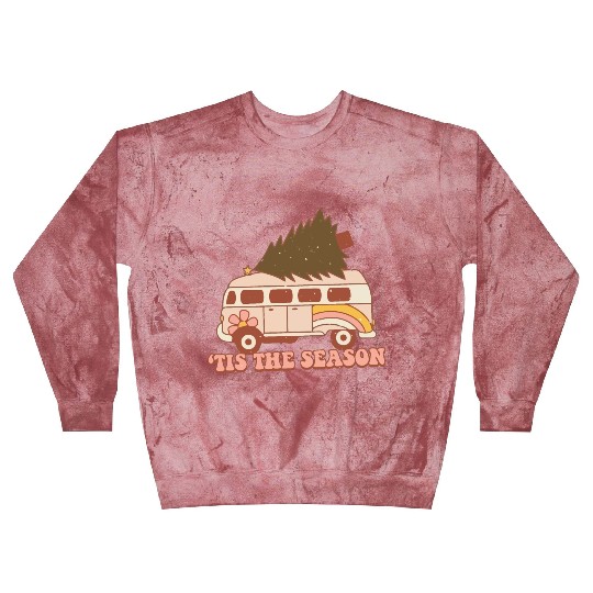 Christmas Doodles Tis' The Season Retro Holiday Blast Sweatshirts