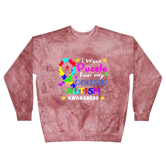 I wear a Puzzle for my Cousin Autism Awareness T S Blast Sweatshirts