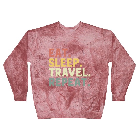 Eat Sleep Travel Repeat Blast Sweatshirts