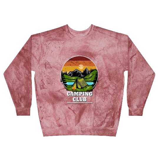 Camping Clun, Tent, Camping Wilderness Blast Sweatshirts