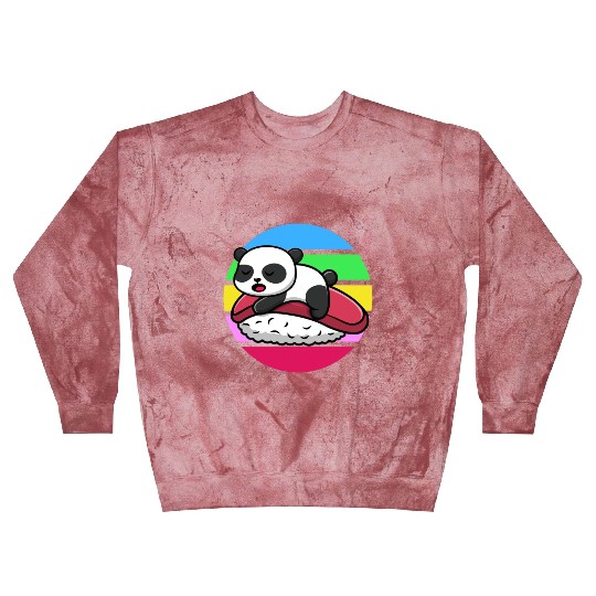 Panda Sleeps On Sushi Blast Sweatshirts