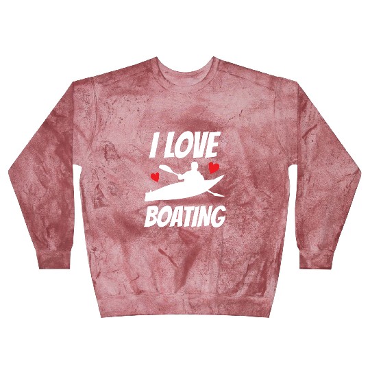 I Love Boating Kayak Boat Yacht Captain Ship Blast Sweatshirts