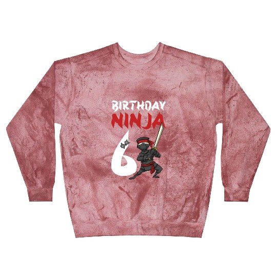 Birthday Party 6 Years Old Japanese Ninja Birthday Blast Sweatshirts