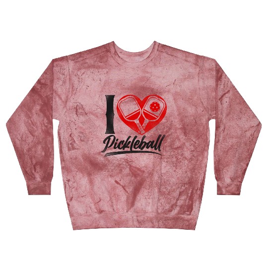 Pickleball Heart I Love Pickleball Blast Sweatshirts