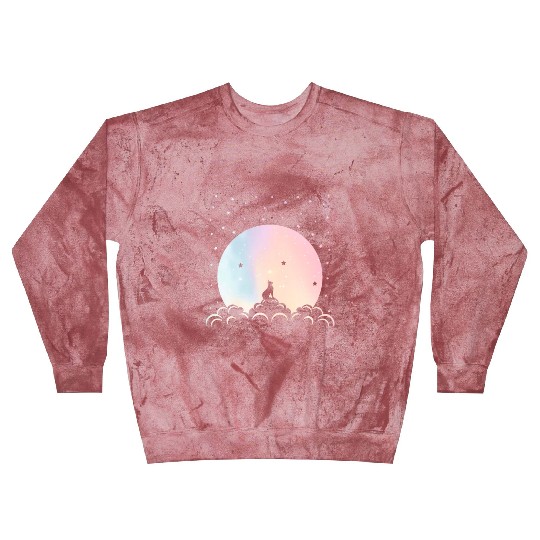 Cat Lover Kitten Moon Pastel Blast Sweatshirts