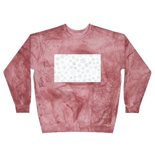 Christmas Snowflakes Pattern Grey White Blast Sweatshirts