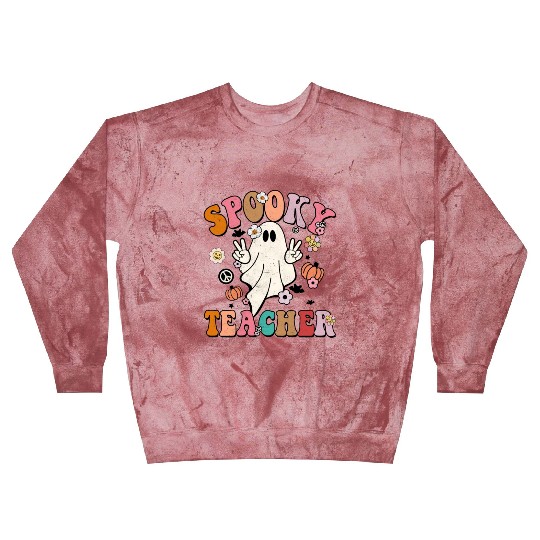 Groovy Halloween Spooky Teacher Cute Halloween Blast Sweatshirts