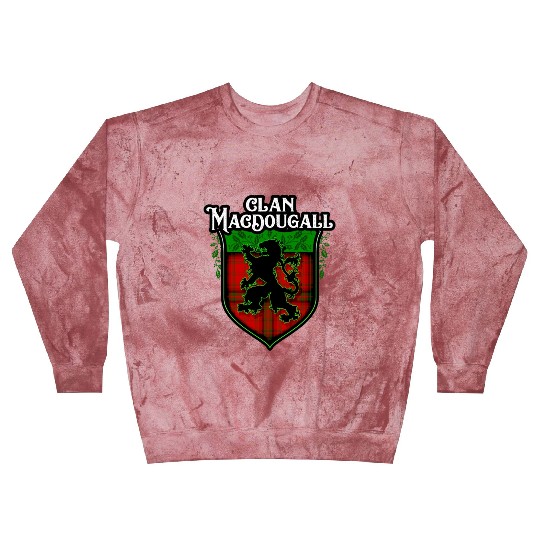 Clan MacDougall Scottish Tartan Rampant Lion Blast Sweatshirts