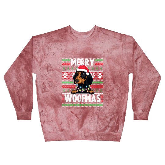 Cute Dog Pajama - Dachshund Dog Lover Christmas Blast Sweatshirts