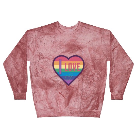 colorful heart rainbow unisex love for everyone Blast Sweatshirts