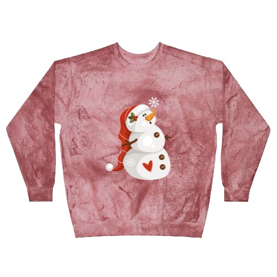 Cute snowman with snowflakes Blast Sweatshirts