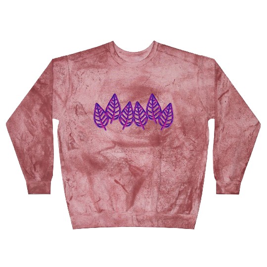 Leaves pattern leaf icon nature purple Blast Sweatshirts