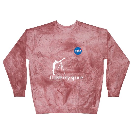 NASA I Love My Space Telescope Galaxy Blast Sweatshirts