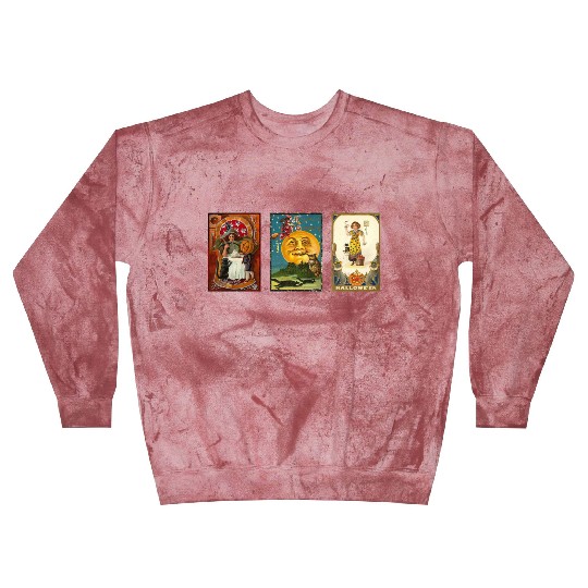 Vintage Halloween Cards - Black Cats, Witches, Etc Blast Sweatshirts
