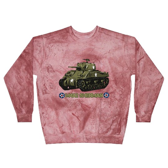 World War 2 American Tank M4A2 Sherman Blast Sweatshirts