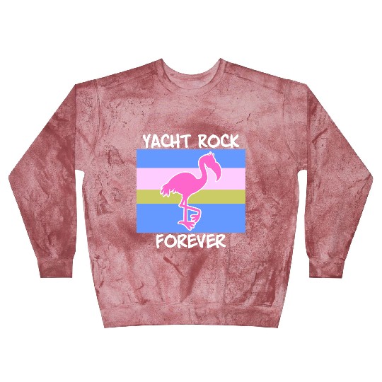 Yacht Rock Forever Blast Sweatshirts 80s Style flamingo