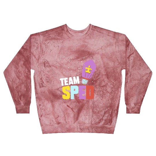 Team Sped Special Education Teacher Awareness Blast Sweatshirts