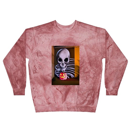 STREET ART SKULL AND PUMPKIN Blast Sweatshirts