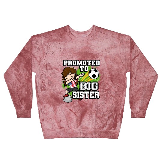 Promoted To Big Sister Soccer Player American Flag Blast Sweatshirts