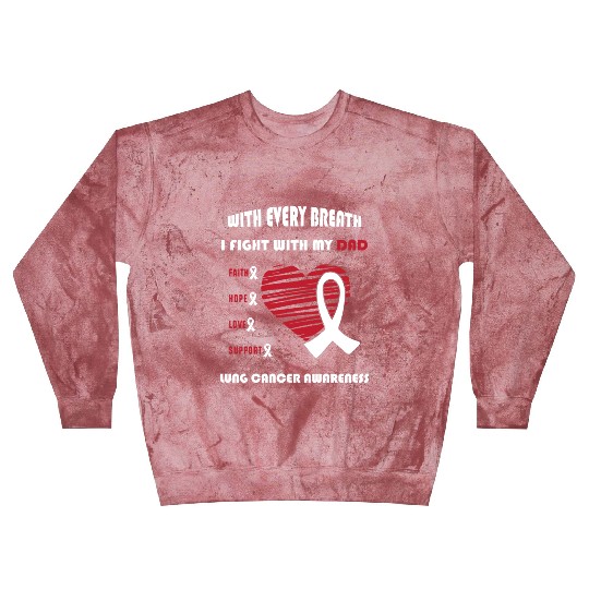 Faith Hope Love Support Squad Lung Cancer Dad Blast Sweatshirts