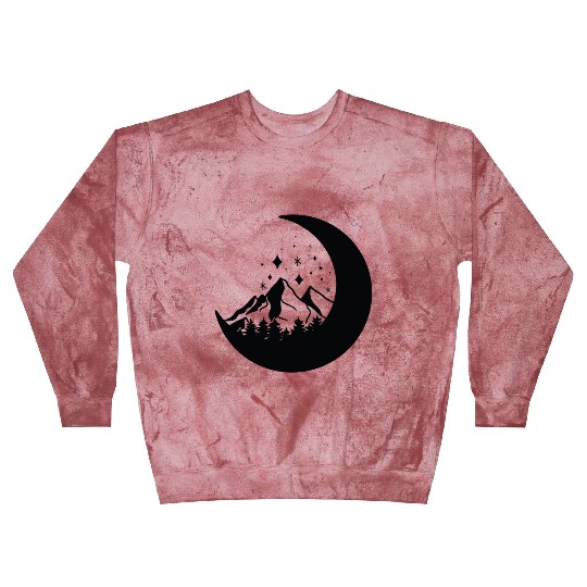 Mountains in the moon Full moon Blast Sweatshirts