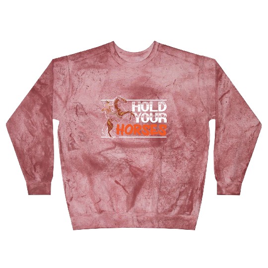Hold Your Horses Western Rodeo Riding Cowboy Blast Sweatshirts