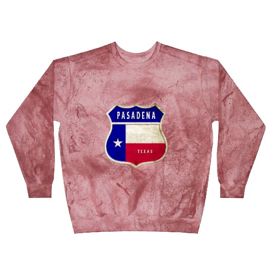 Pasadena Texas coat of arms flag design Blast Sweatshirts