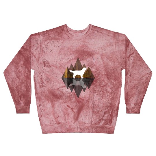 Golden Retriever abstract - Geometry Dog Triangle Blast Sweatshirts