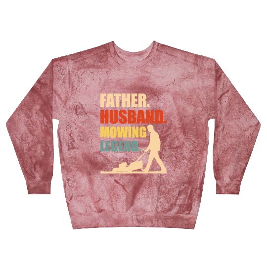 Cool Lawn Mowing For Men Father Lawn Care Gardenin Blast Sweatshirts