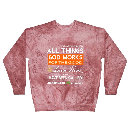 Romans 828 Christian Blast Sweatshirts Bible Verse Faith Numbe