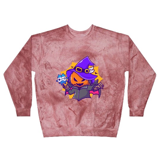 Gamer witches pumpkin vampire - halloween Blast Sweatshirts