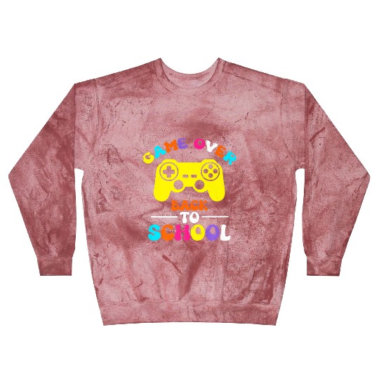 Console Joystick Over Back To School Math Teacher Blast Sweatshirts