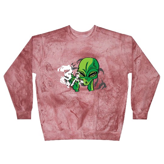 Alien Smoking Gangster Gift Blast Sweatshirts