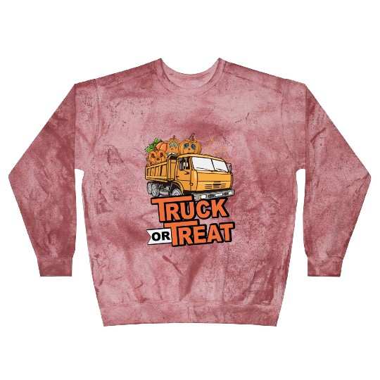 Funny Halloween Truck Or Treat Pumpkins Toddler Blast Sweatshirts