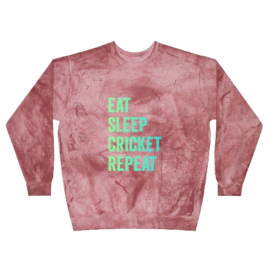 Eat sleep cricket repeat | Cricket Lover Blast Sweatshirts