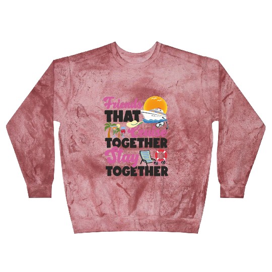Cruise Ship Vacation Friends Blast Sweatshirts